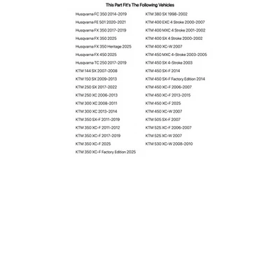 Tusk Alloy Kit & O-Ring Chain Red Rear Sprocket For KTM 530 XC-W 2008-2010 - Image 1 of 3