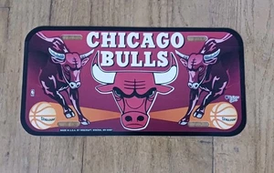 Chicago Bulls License Plate Plastic Wincraft - Picture 1 of 1