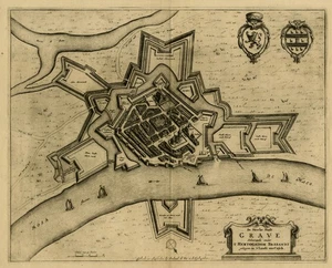 Rare Antique Print-GRAVE-de Wit-c. 1680 - Picture 1 of 12