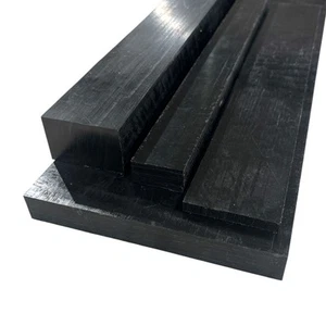 1-1/4" x 3-1/2" x 24", Acetal POM Plastic Bar, Sheet, Plate, Black - Picture 1 of 1
