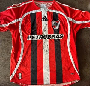 RARE RIVER PLATE ORIGINAL SOCCER FOOTBALL SHIRT SIGNED BY DIEGO BUONANOTTE 2006 - Picture 1 of 4