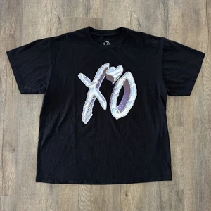 The Weeknd Dawn FM Chrome XO Logo Official Tour Merch Concert Black Tshirt XL - Bild 1 von 10