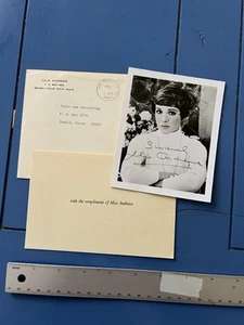 Vintage 1969 Julie Andrews Fan Club Autographed Photo and Ephemera - Picture 1 of 12