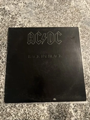 AC/DC Back In Black Vintage Vinyl LP 1980 Atlantic Record SD-16018 - Image 1 of 4