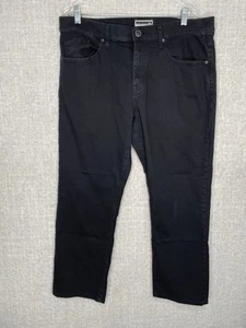 Pantalones de mezclilla Travis Mathew para hombre 36x28 negros rectos de algodón elástico legado - Imagen 1 de 7