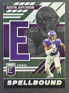 2023 Panini Donruss Elite - Spellbound E Justin Jefferson #SB-JJ5 Green - Picture 1 of 2