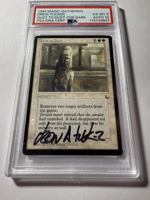 Dust to Dust The Dark 1994 Autographed PSA 6 card PSA 10 Auto - Image 1 of 4