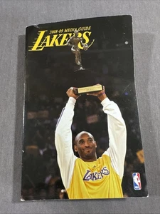 2008-09 Los Angeles Lakers NBA Media Guide Kobe Bryant Salón de la fama Cubierta - Imagen 1 de 9