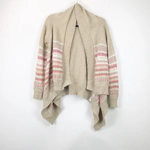 Cárdigan Suéter Maurices Pequeño Para Mujer Beige Rosa Flyaway Flyaway - Imagen 1 de 5
