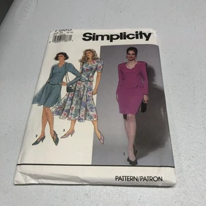 Simplicity Sewing Pattern 7565 Size 6-10 2pc Dress Short/Long Sleeve NOS Uncut - Picture 1 of 5