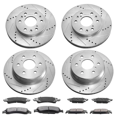 Front Rear Brake Rotors&Pads Kit for 2014-2018 Chevy Silverado Gmc Sierra 1500 - Image 1 of 4