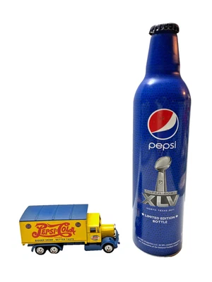 PEPSI 16 OZ SUPER BOWL XLV 2011 FULL 10 IN TALL  VERY COLLECTABLE NEW - Image 1 of 4