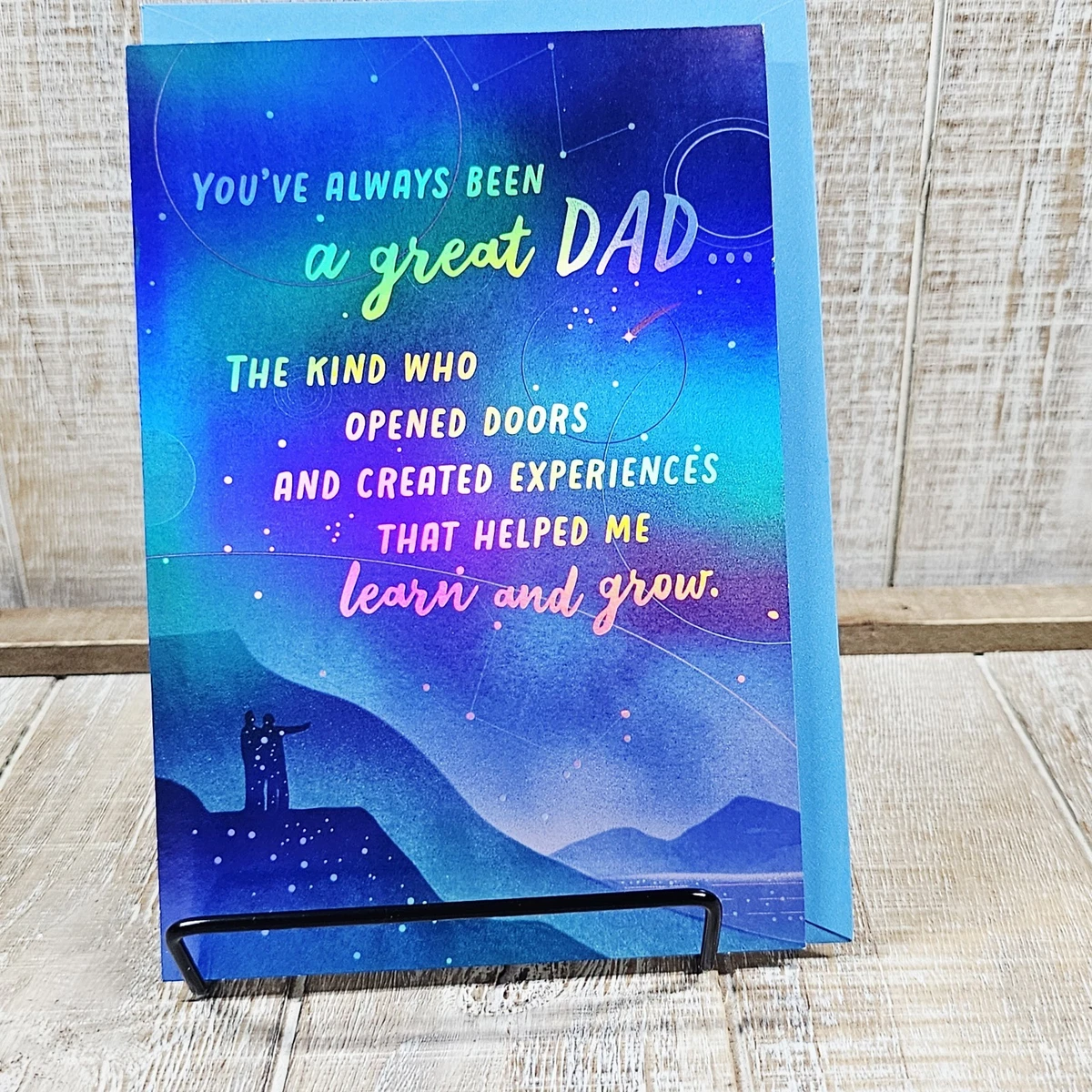 Piccadilly Greetings Vatertagskarte | „To My Wonderful Dad“ | 22,9x15,2 Cm | Mit Umschlag | Elefanten Design