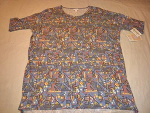 Lularoe Irma Tunic Shirt Women's Size Xtra Small XS Faded Abstract  NWT NEW - Picture 1 of 5