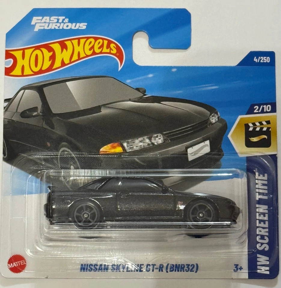 NISSAN SKYLINE GTR R32 BLACK Hot Wheels 1:64 **COMBINE POSTAGE**