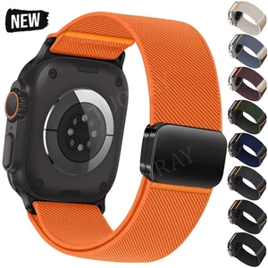 Ersatz Armband Für Apple Watch 10 9 8 7 6 5 4 3 SE Ultra Magnet Nylon Loop Strap - Bild 1 von 27