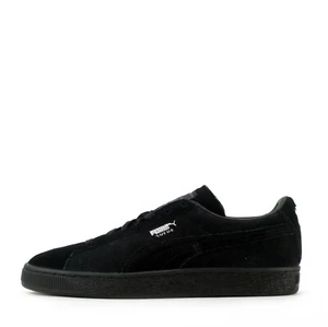 Puma Men's Suede Classic + Trainers Shoes Sneakers in Black - Picture 1 of 6