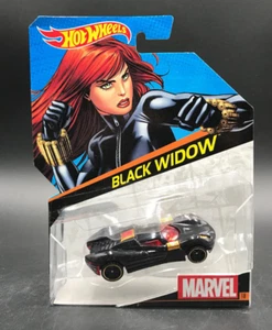 Hot Wheels Black Widow Cars de Personajes Marvel #18 Mattel 2014 Nuevo NOC - Imagen 1 de 3