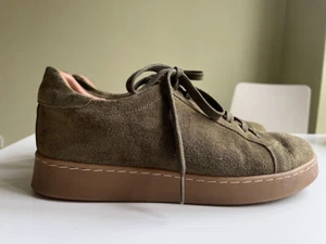 Elegante Sneaker Wildleder/Velours olivgrün 38 - Bild 1 von 8