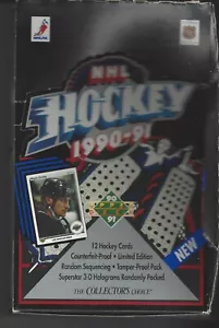 1990-91 UPPER DECK HOCKEY EMPTY WAX PACK BOX see scan 1st Year - Bild 1 von 1