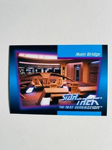 Tarjeta Star Trek The Next Generation #51 Main Bridge 1992 casi nueva-como nueva - Imagen 1 de 2