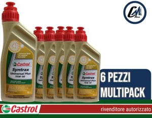 OLIO CAMBIO CASTROL SYNTRAX UNIVERSAL PLUS 75W-90 6 LT. 6 LITRI 15007E - Imagen 1 de 6