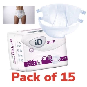 iD Expert Slip Maxi - Large - Breathable Sides - Pack Of 15 Adult Nappies - Picture 1 of 2