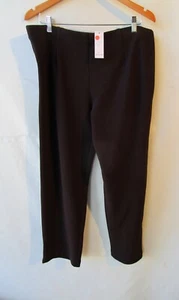 Deep Blue size 18 new chocolate brown stretch full length NWT pants - Picture 1 of 4