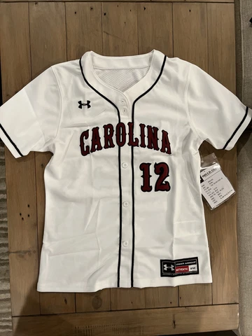 Under Armour South Carolina Gamecocks Placket Softball Jersey Women's S USJ114 Cover