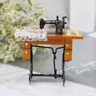 Vintage Miniature Sewing Machine With Cloth for 1/12 Scale Dollhouse Decorati LI