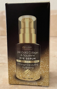 CB Clear 24K Gold, Collagen & Sqalene Eye Serum 1 Oz.