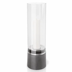 Blomus Windlicht mit Kerze Piedra, 60 cm hoch, Edelstahl Glas Polystone, 65275 - Bild 1 von 1