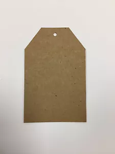 10 Kraft Brown Favour Gift Swing Tags Wedding Party Bomboniere Craft 55 X 85MM - Picture 1 of 2