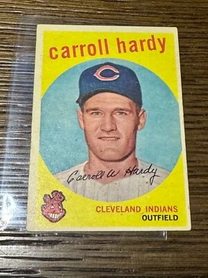 1959 Topps 168 Carroll Hardy EX+ / NM - Free Shipping - Image 1 of 2