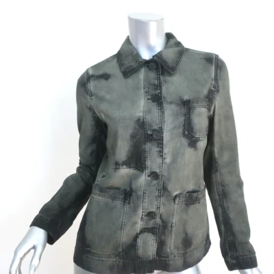 Chaqueta vaquera Christian Dior Tie Dye gris verdoso algodón talla 36 Foto 1 de 4