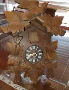 Reloj Cuco Vintage Auténtico Selva Negra-viene con cadenas y 1 peso-unt - Imagen 1 de 17