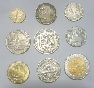 Thailand Money RAMA IX, Commemorative Coin one, 25-50 Satang, 1-2-5-10-Baht 1996 - Picture 1 of 12