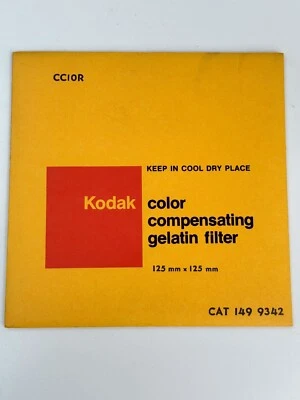 Kodak CC10R 125mmx125mm 5X5" COLOR COMPENSATING Filter  No.149 9342 NEW SEALED - Image 1 of 4
