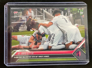 2023 Topps NOW MLS #8  ST. LOUIS CITY SC  1st MLS victory in 1st game LIMITED