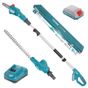 Total Li-Ion 20V Pole Saw with Pole Hedge Trimmer with Battery & Charger - Picture 1 of 12