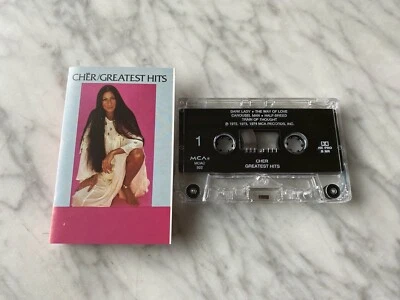 Cher Greatest Hits CASSETTE Tape 1974 MCA MCAC-922 Dark Lady, The Way Of Love - Image 1 of 3