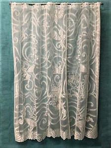 New Canyon Creek Fish Fantasy Ecru Lace Shower Curtain 73 x 72 Bathroom - Picture 1 of 8