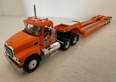 1:64 Colorado DOT Mack Granite Semi Truck & Tri-Axle Lowboy Trailer First Gear - Image 1 of 4