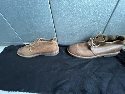 ¡Zapatos de cuero marrón camel vintage para hombre! Ropa de trabajo 1940 para uso diario Foto 1 de 3