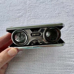 Vintage Empire Sport Glass 2.5X Model 232 Folding Pocket Binoculars Gold Japan - Picture 1 of 13