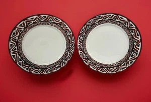 Limoges Dinner Plates Set 8 Manzari Giovanna Amoruso Fiona Finds Porcelain New - Picture 1 of 7