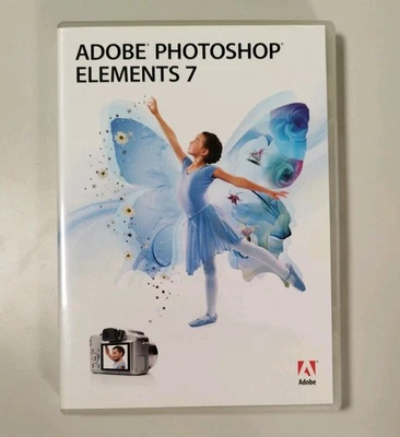 ADOBE PHOTOSHOP ELEMENTS 7 PC PHOTO EDITING SOFTWARE CD Inc Serial number - Image 1 of 4