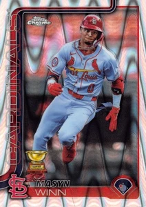 Masyn Winn St Louis Cardinals 2025 Topps Chrome Wave Refractor #244 - Picture 1 of 2