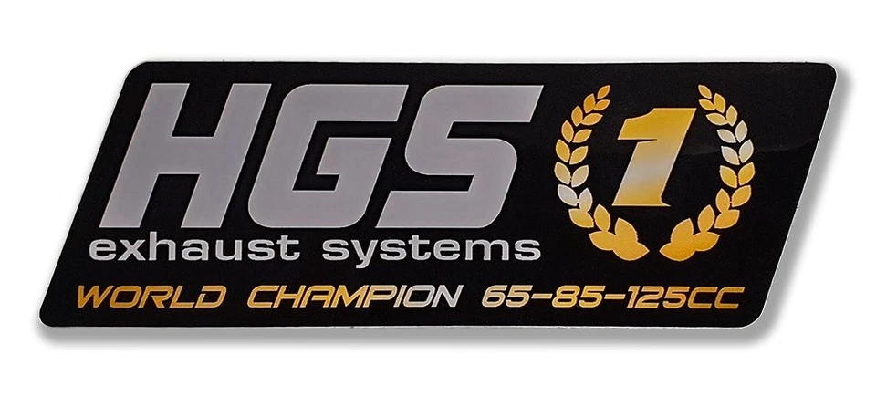 HGS 2 Stroke Silencer Genuine HGS Decal Sticker - Image 1 of 1