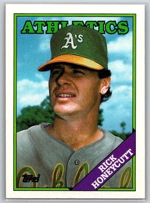 1988 Topps #641 Rick Honeycutt - Image 1 of 2
